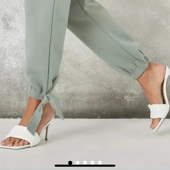 Missguided Shoes White Square Toe Woven Mules Poshmark